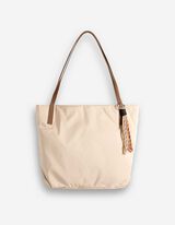 Tasche - Nylon - beige