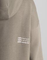 Felpa con cappuccio - Oversized Fit - verde