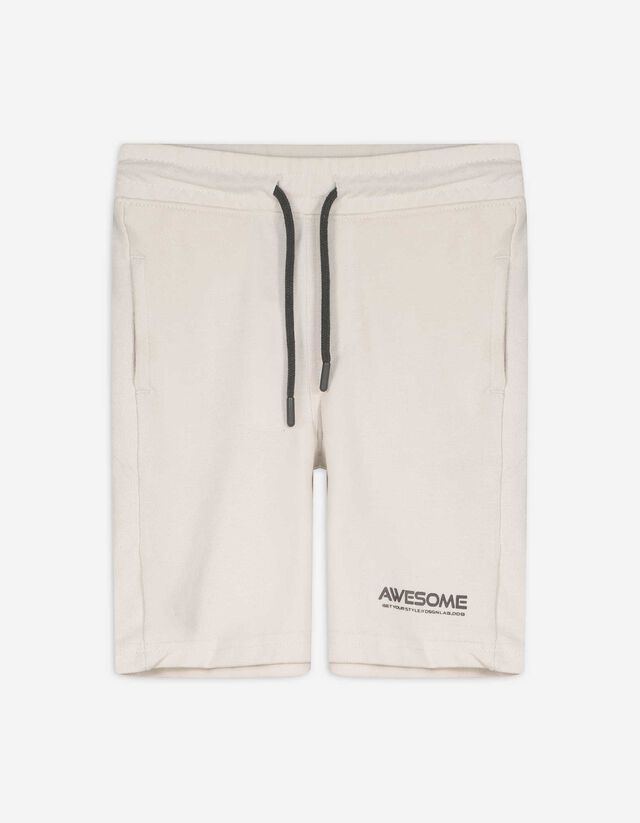 Shorts - Waffelstruktur - weiß
