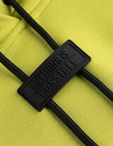 Pulover s kapuco - Mehko na otip - zelena