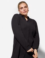 Bluse - Musselin - schwarz