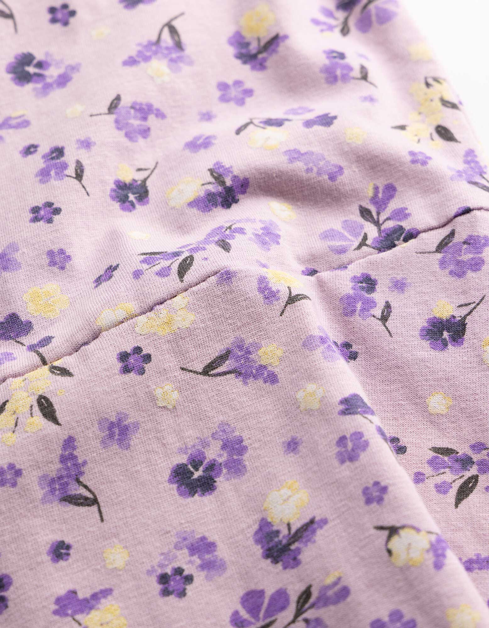 Robe - Imprim&eacute; all-over - mauve clair