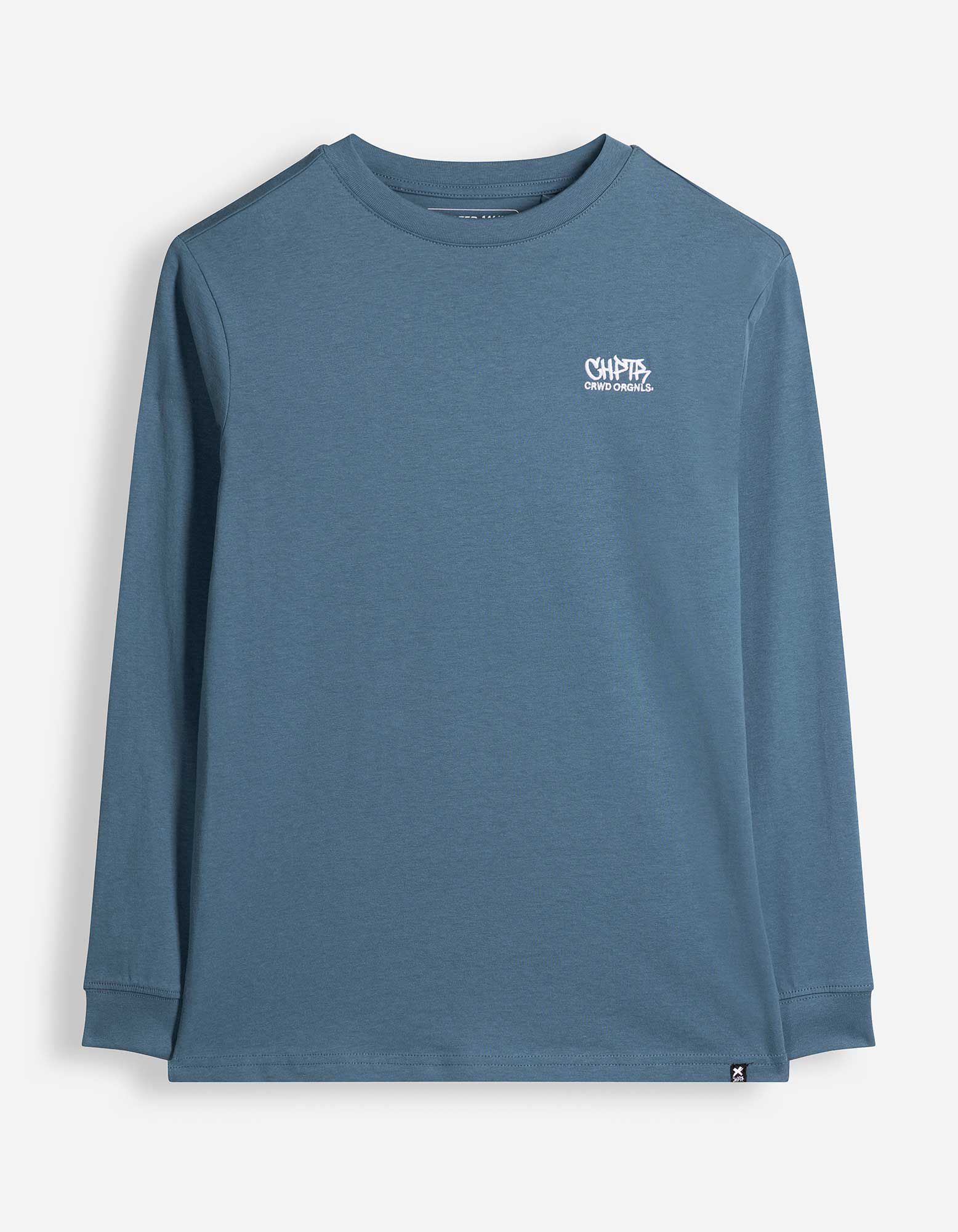 T-shirt &agrave; manches longues - Coupe oversize - bleu fonc&eacute;