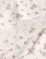 Komplet pidżamowy Koszulka i szorty - wz&oacute;r na całej powierzchni - bialy