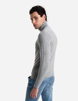 Maglia a manica lunga - Collo dolcevita - grigio chiaro