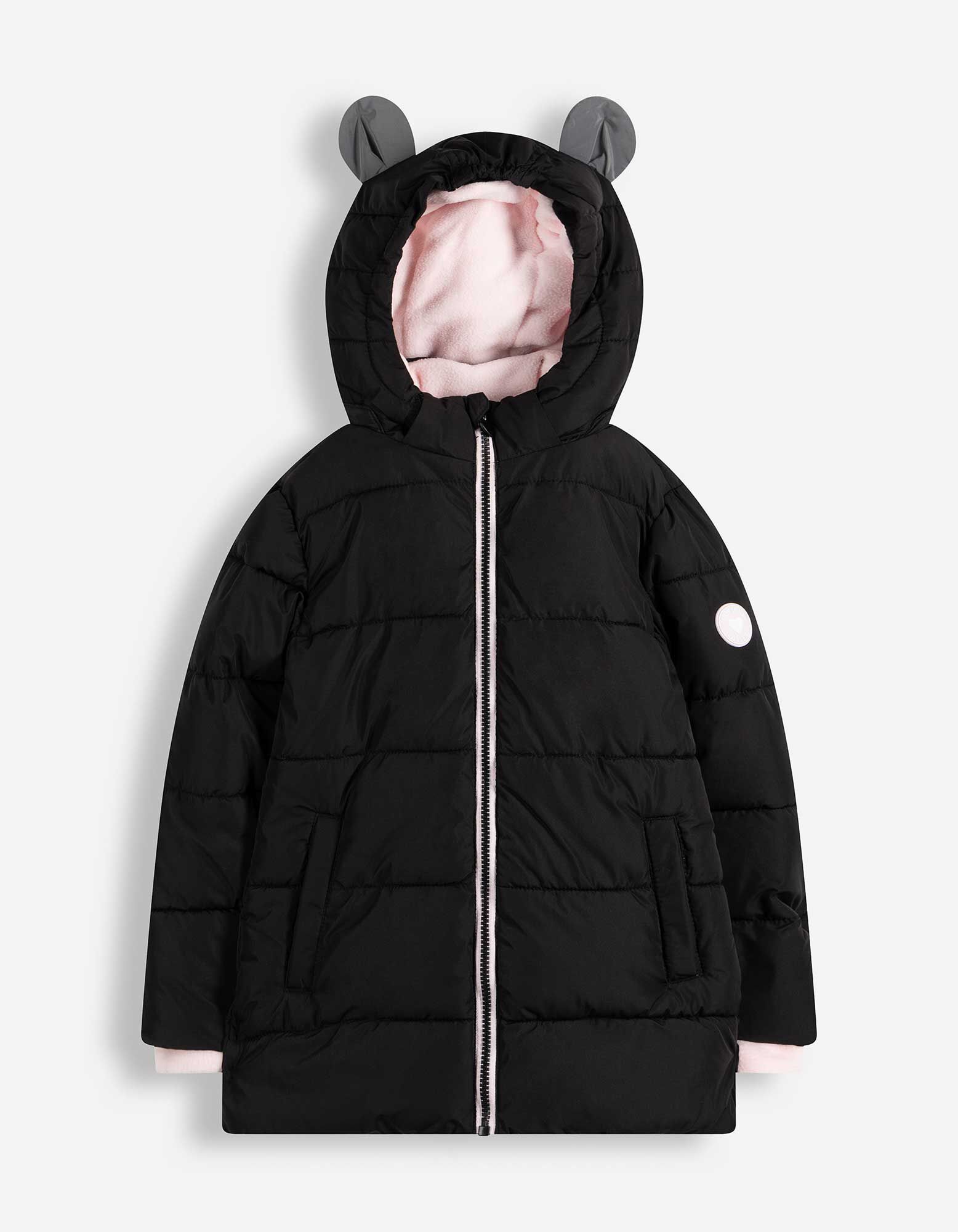 Manteau matelass&eacute; - D&eacute;perlant - noir