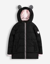 Manteau matelass&eacute; - D&eacute;perlant - noir