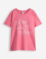 T-shirt - Impression avant - rose
