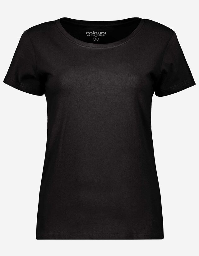 Damen T Shirt Mit Stretch Anteil Takko Fashion