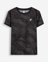 Set aus T-Shirt und Hose - Allover-Print - Schwarz