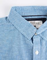 Košulja - Mješavina lana - svijetlo plava