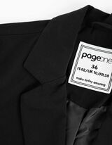 marynarka - z domieszką wiskozy - czarny