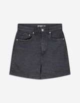 Pantaloni scurți - Talie înaltă - Negru