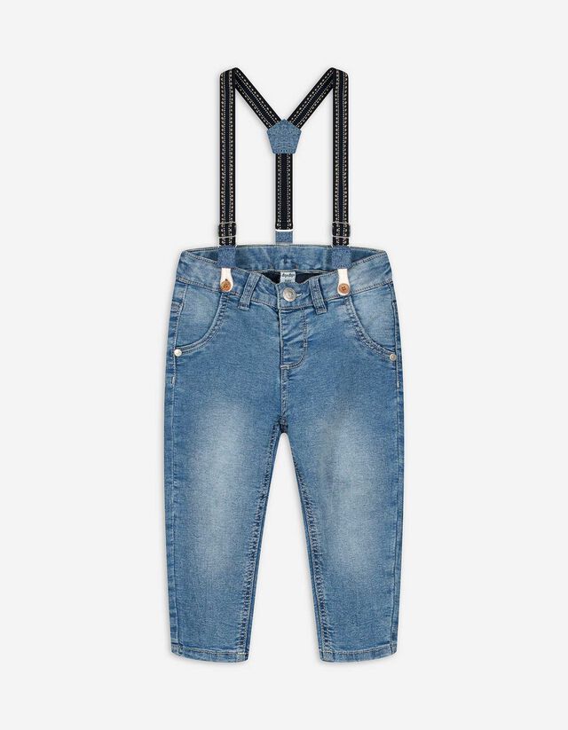 Jeans - Bretels - blauw