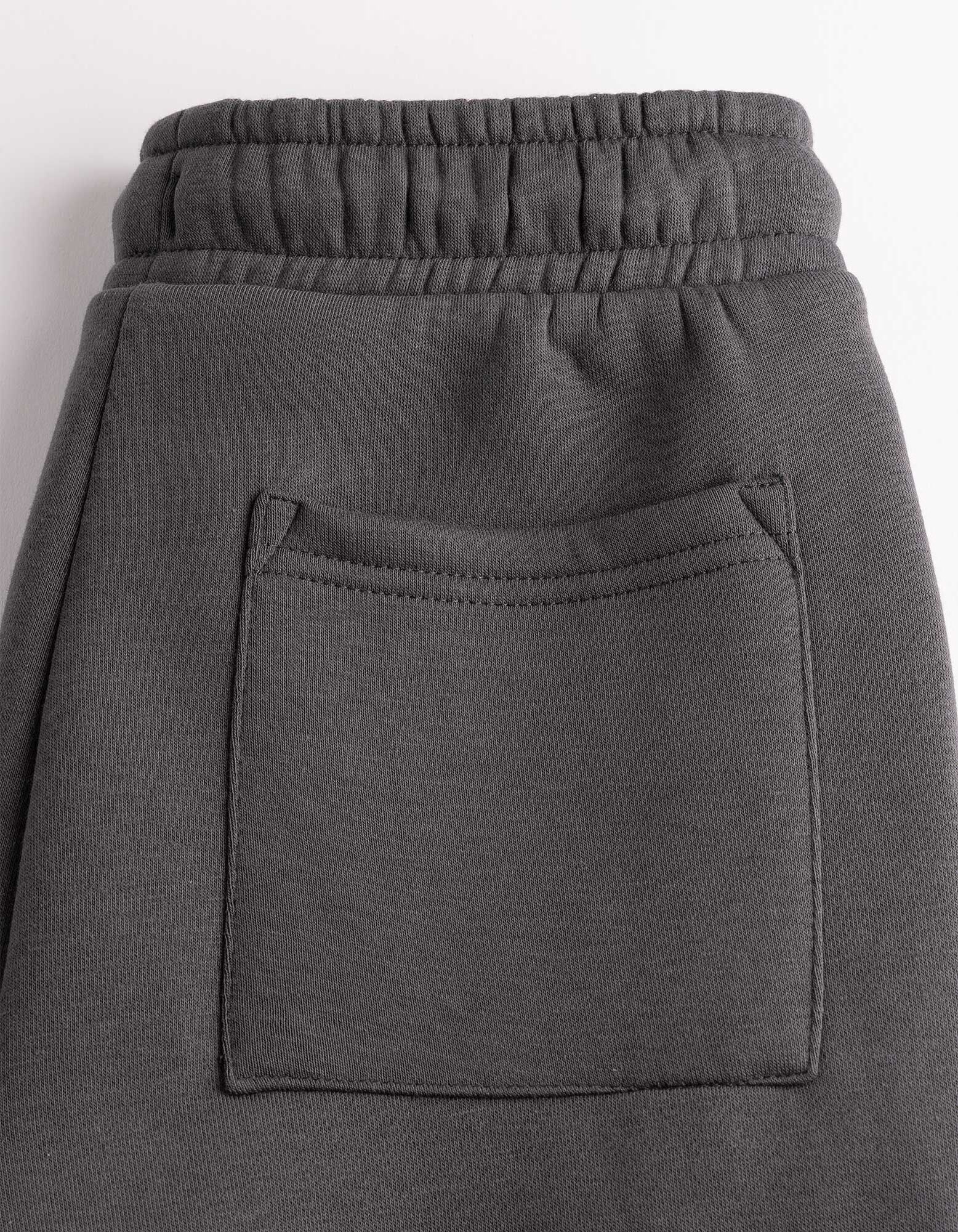 Joggingov&eacute; kalhoty - Těžk&aacute; kvalita - Tmavě &scaron;ed&aacute;