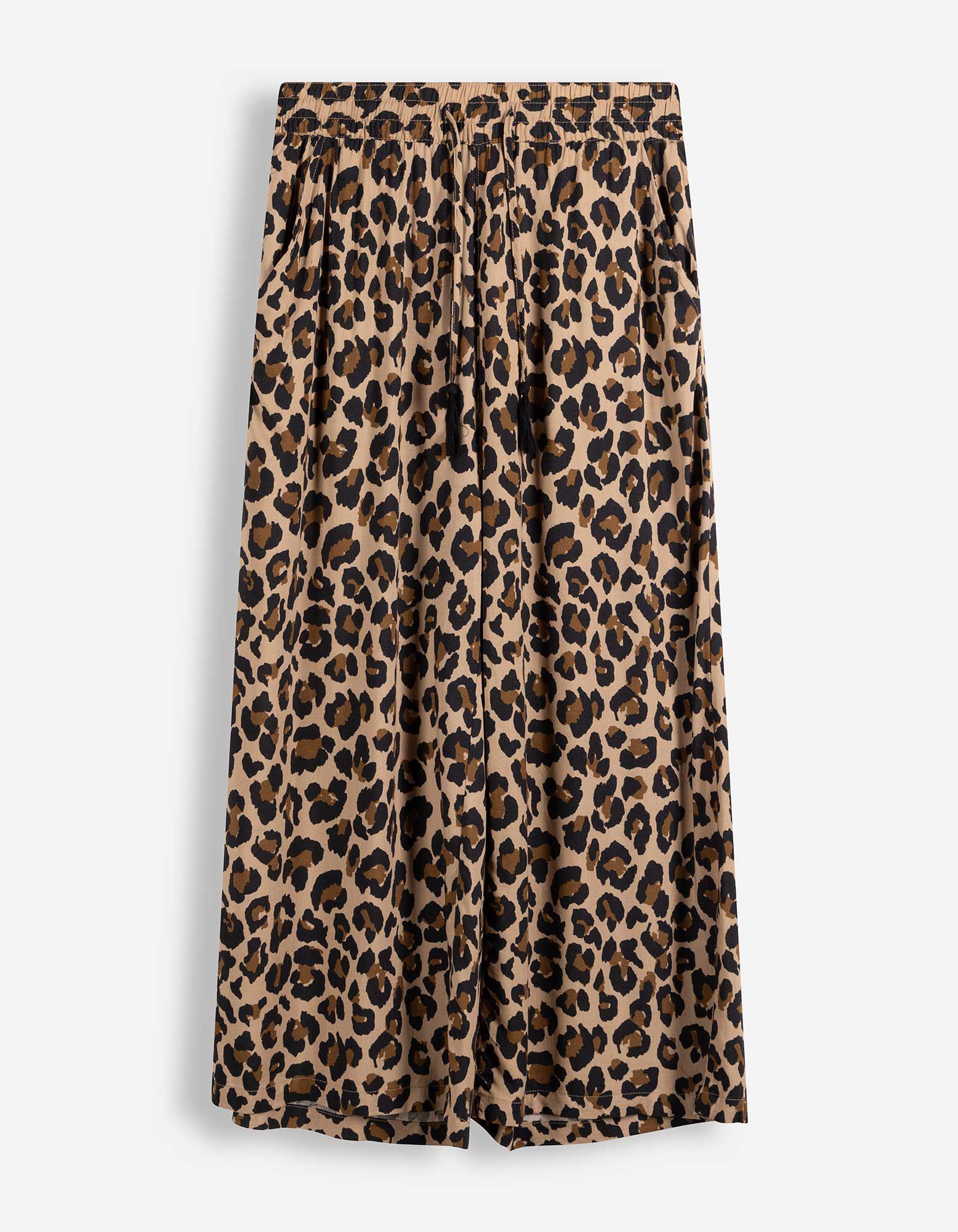 Hose - Leopardenmuster - Braun