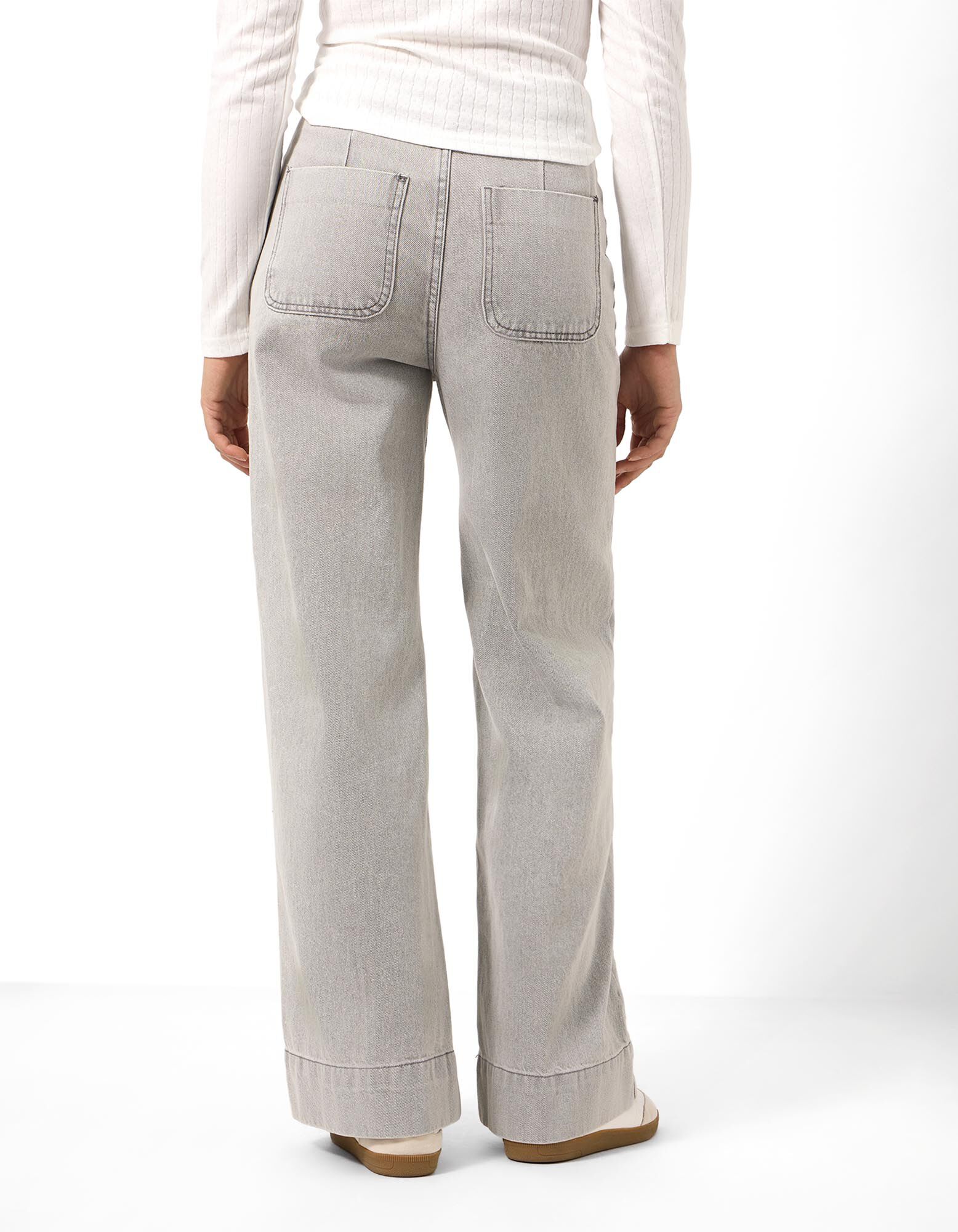 Jeans - Wide Fit - Grau
