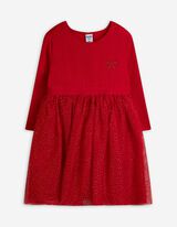 Kleid - Feinripp - rot