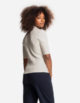 Póló - Állógallér - feher