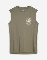 Tanktop - Rückenprint - hellbraun