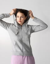 Sweatvest - Capuchon - grijs