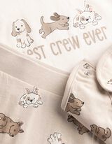 Set aus T-Shirt und Hose - 3er-Pack - Beige