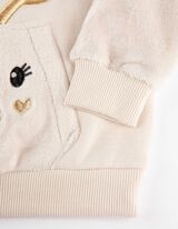Set van sweatshirt en legging - Borduursels - beige