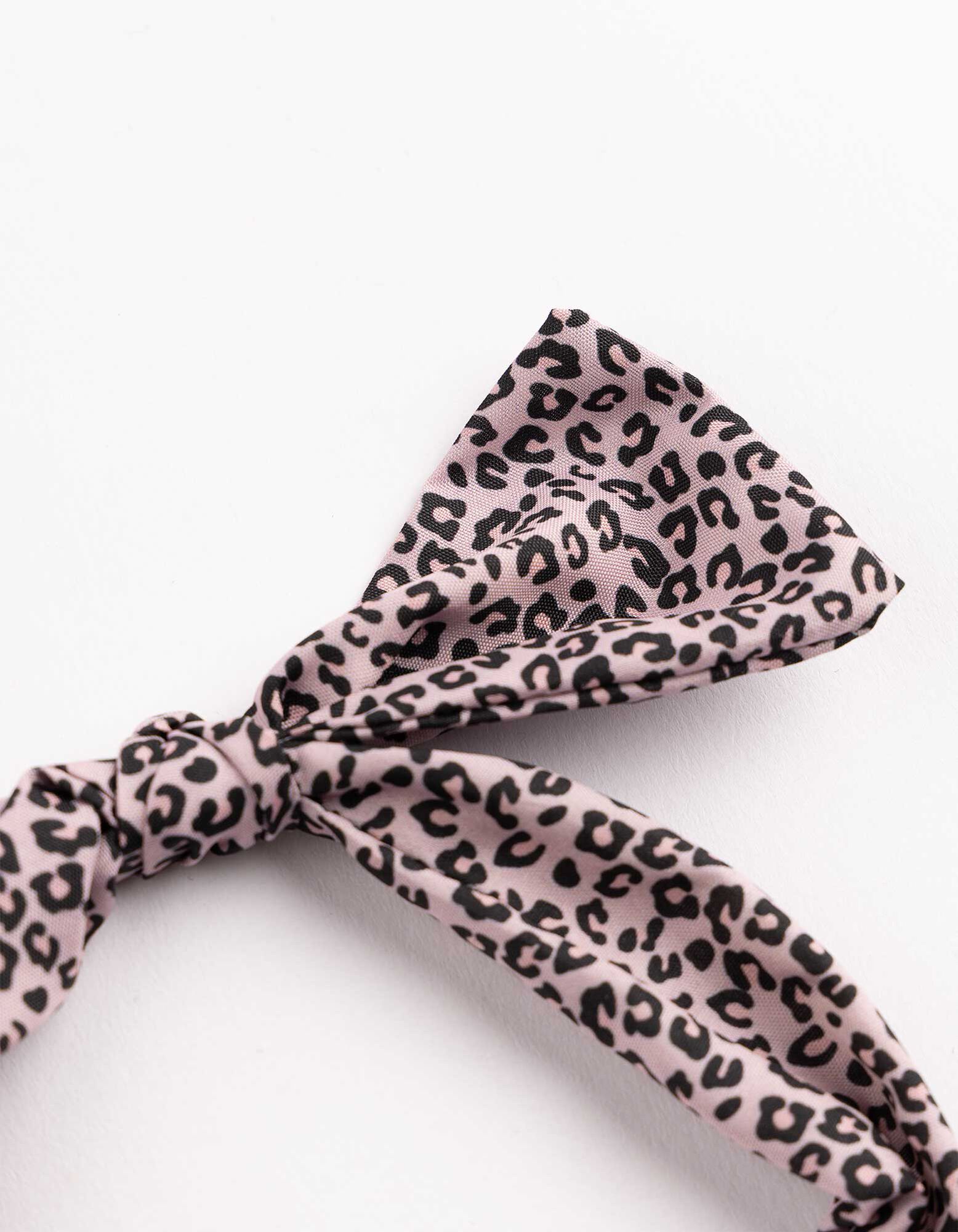 Accessoire pour cheveux - Motif l&eacute;opard - rose