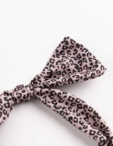 Accessoire pour cheveux - Motif l&eacute;opard - rose