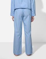 Komplet pidžame od majice i hlača - tkana tkanina - bijela