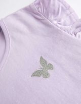 Mar&scaron;kinėliai - Rankovės su raukiniais - violetine