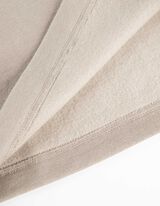 Felpa con cappuccio - Stampa frontale - beige