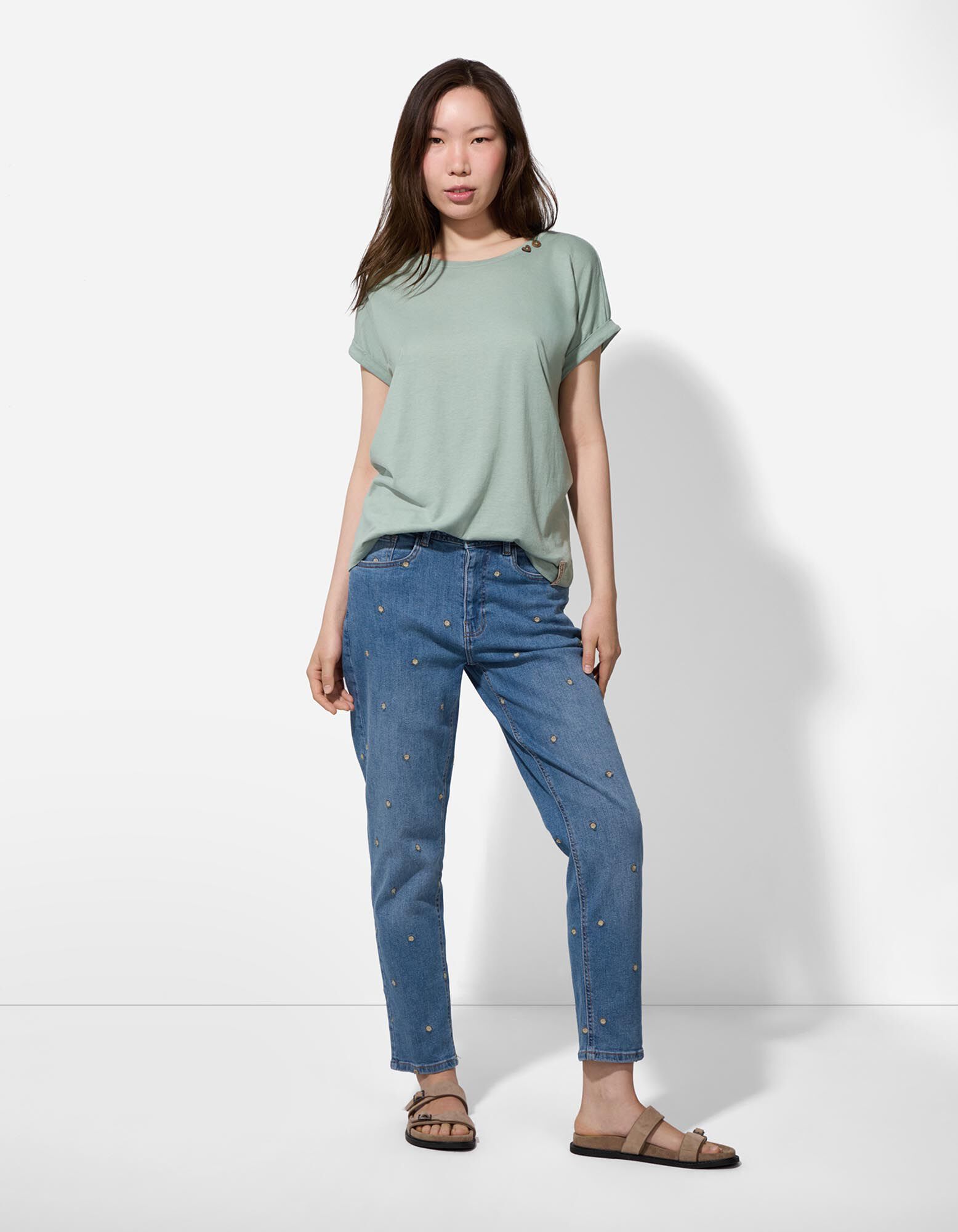 買取り実績  Fit Mom - Teksapüksid - Fashion Takko - sinine ダイニングチェア