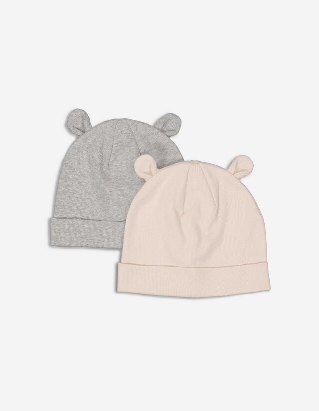 Berretto - Confezione doppia - beige