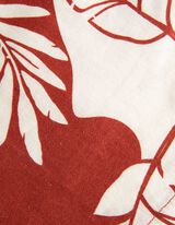 Pantaloncini - Misto lino - rosso scuro