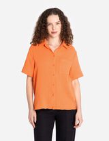 Srajčna bluza - Muslin - oranzna