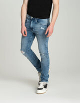 Dž&iacute;nsy - Skinny Fit - tmavomodra