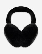 Ušní klapky - Imitace kožešiny - cerná