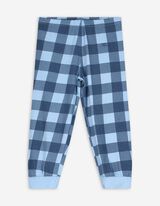 Pyjama Set aus Shirt und Hose - Mustermix - hellblau