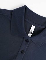 Polo - Misto cotone - blu scuro