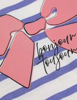 Pyžamový set tričko a nohavice - Kombinácia vzorov - bronzova