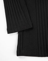 Bluză de corp cu mânecă lungă - Guler rulat - Negru