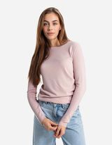 Langarmshirt - Strick - rosa