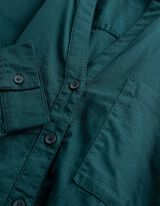 Overhemdblouse - Borstzak - Petrolblauw