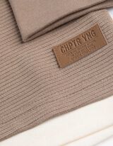 Bluză de corp cu mânecă lungă - Oversized Fit - Bej inchis