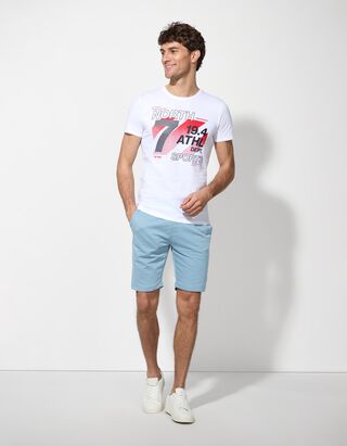 Bermuda  - einfarbig - hellblau