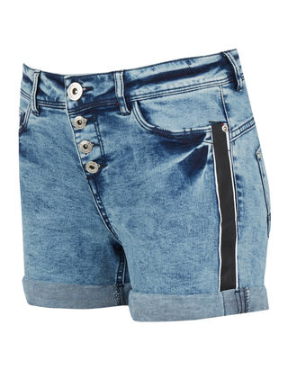 Damen Jeansshorts mit Galonstreifen