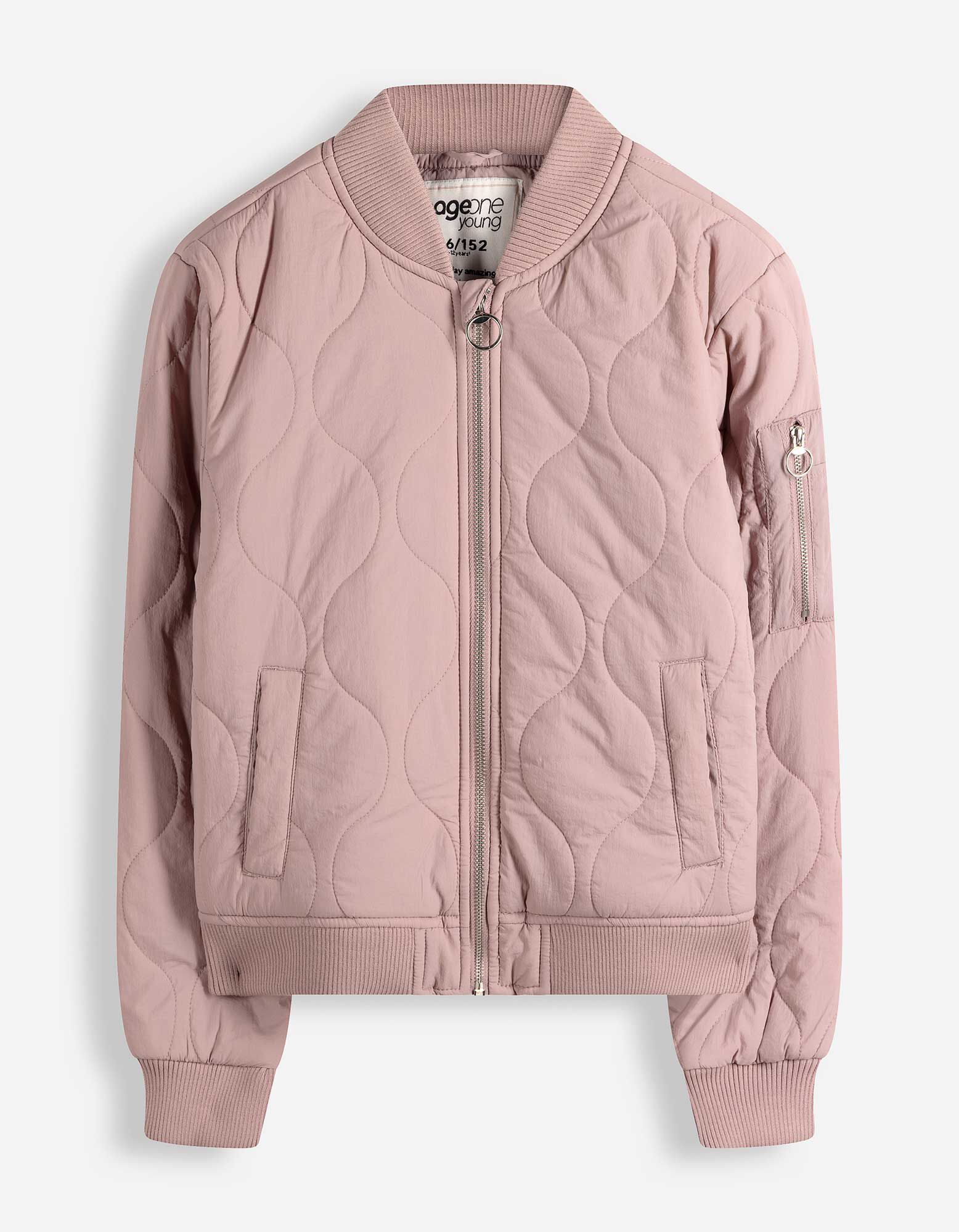Blouson - einfarbig - rosa