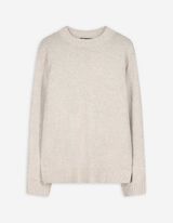 Pullover - Rundhals-Ausschnitt - beige