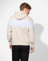 Trikotažinis megztinis - Spalvų blokavimas - smelio spalvos